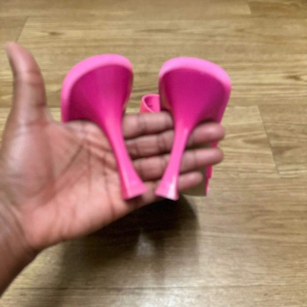 Zara pink pointed toe sandals - Picture 6 of 13